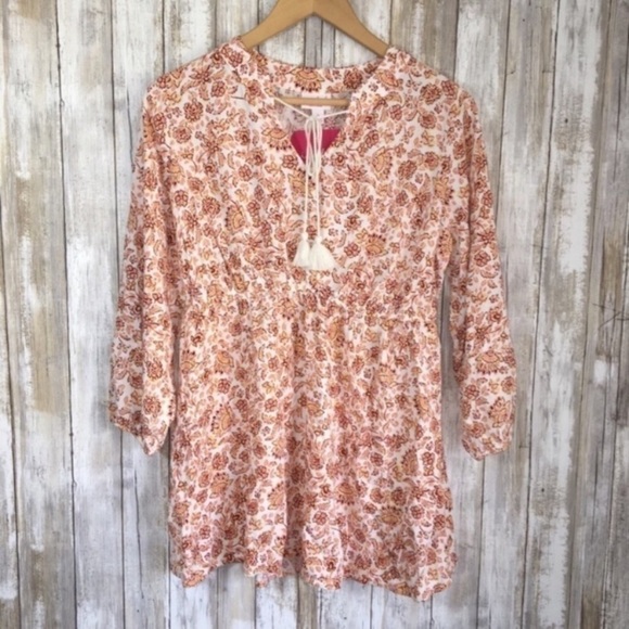 Ingrid & Isabel Tops - NWT Ingrid & Isabel Floral Tie Neck Blouse
